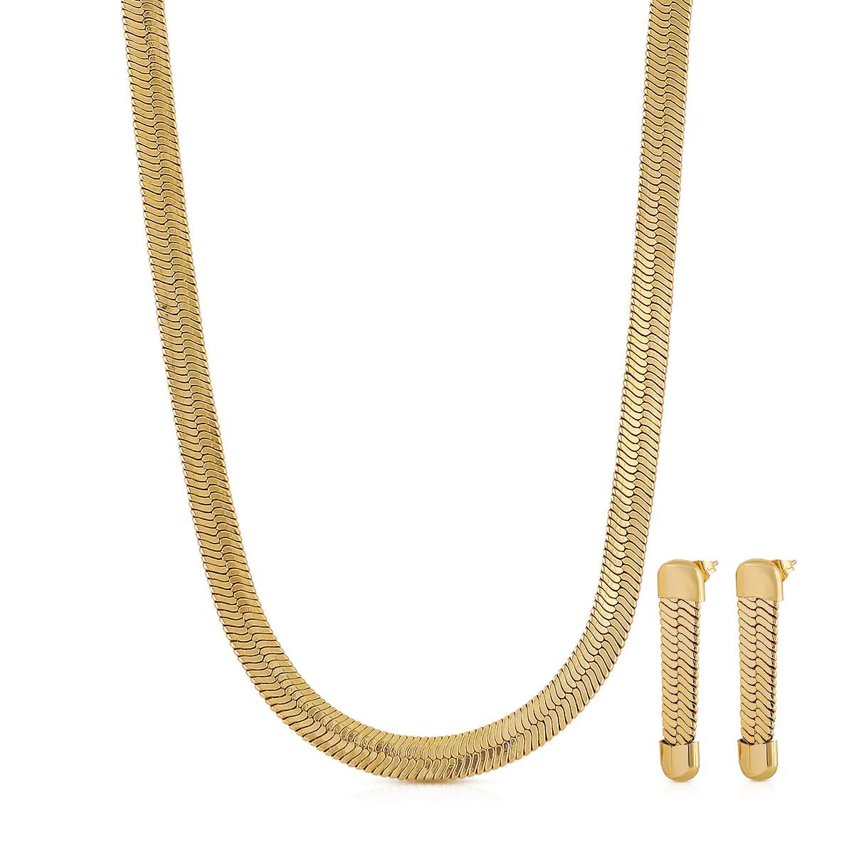 Snake - Necklace and Earrings Set image 3