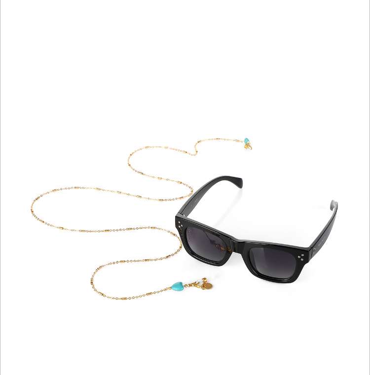 Turquoise Heart - Glasses Chain image 6
