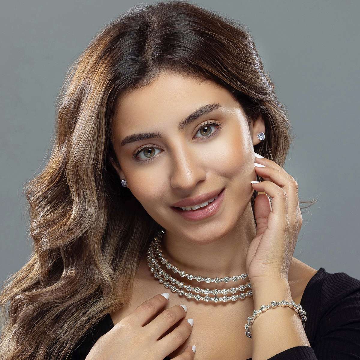 Queen Set - Choker, Bracelet & Earring Set image 0