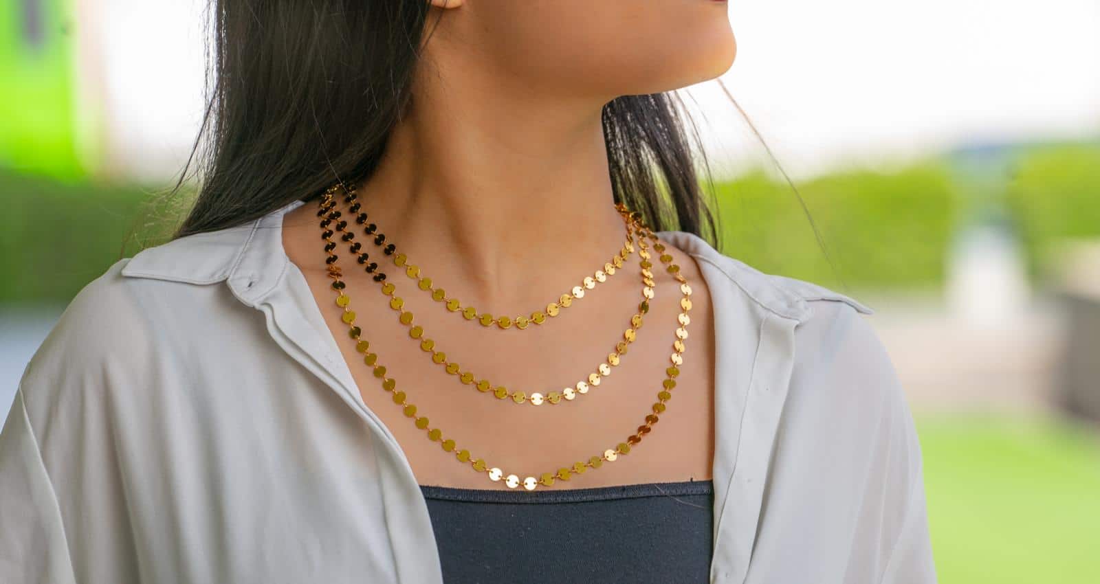 Triple Coins - Choker image 3