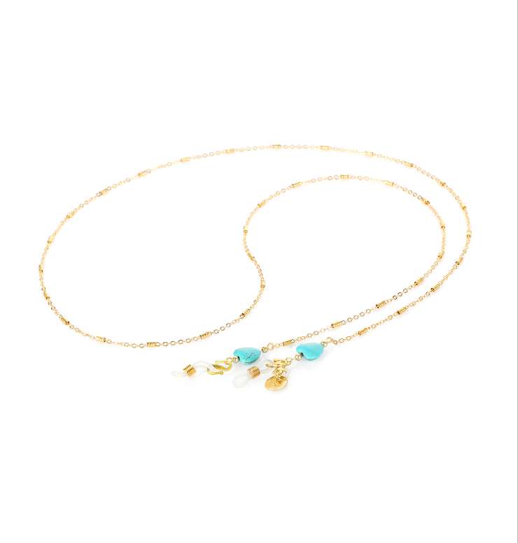 Turquoise Heart - Glasses Chain image 5