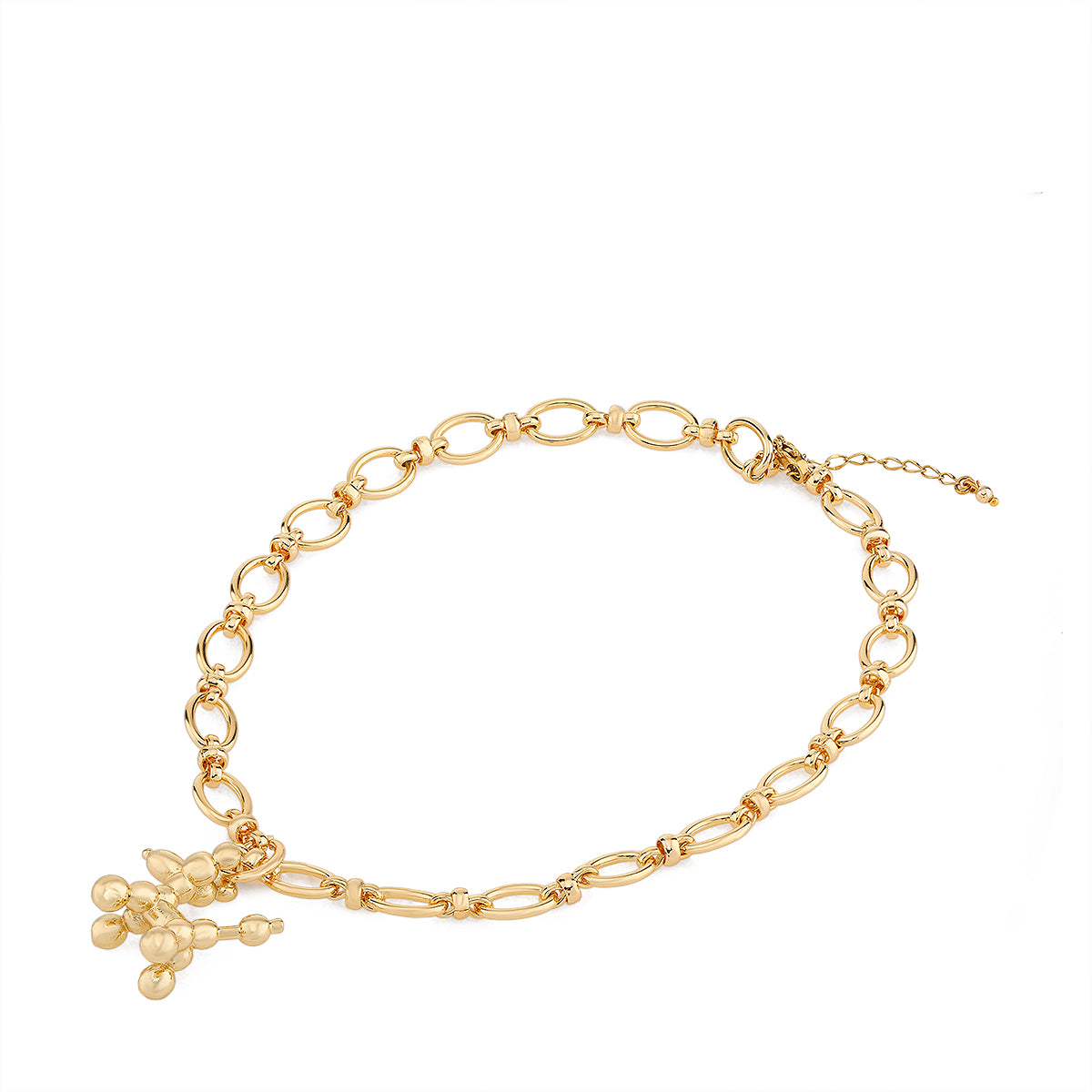 3D Balloon Dog (Gold) - Necklace image 1