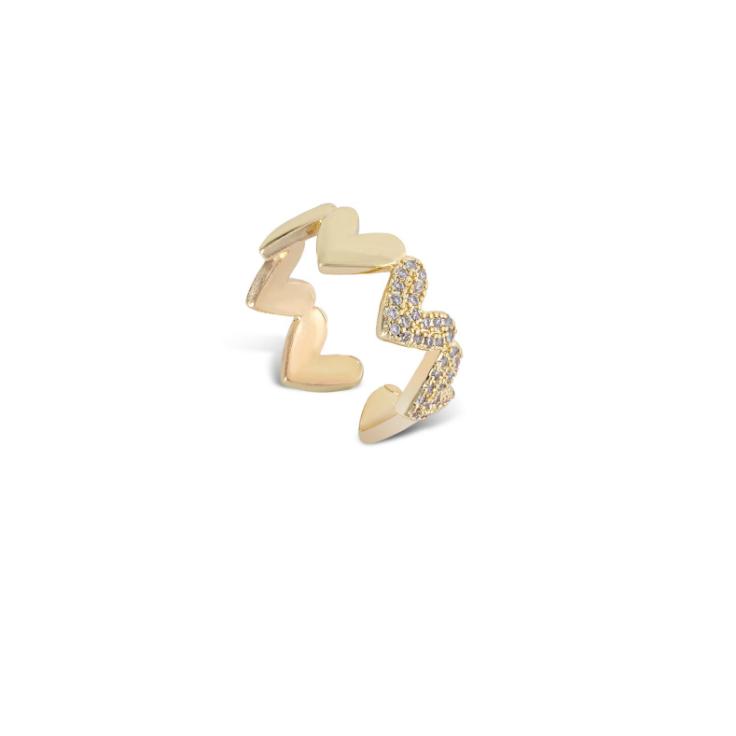 Heart Gold Zircon - Ring
