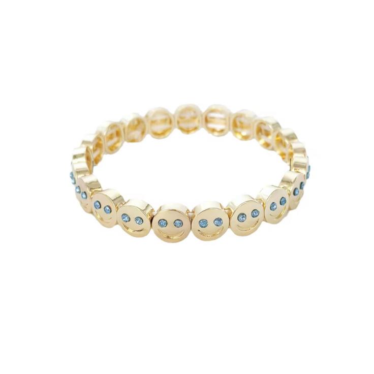 Elastic Smileface - Bracelet (Turquoise)