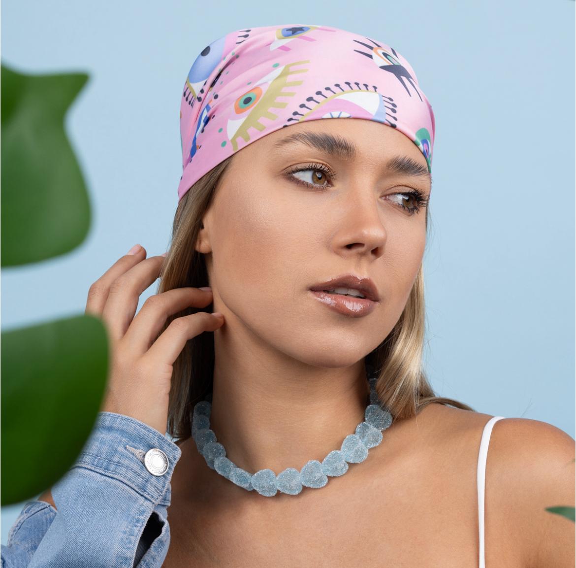 Eyeconic Pink - Scarf