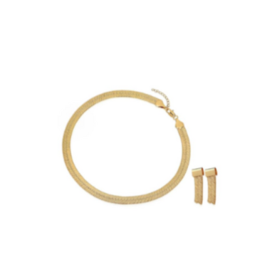 Snake - Necklace and Earrings Set