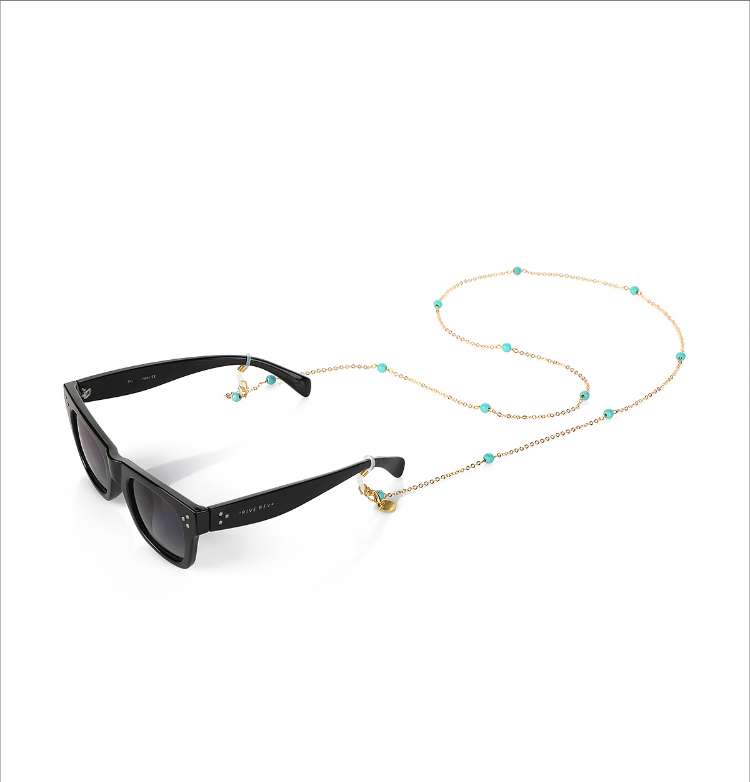 Simple Pearls (Turquoise) - Glasses Chain image 9