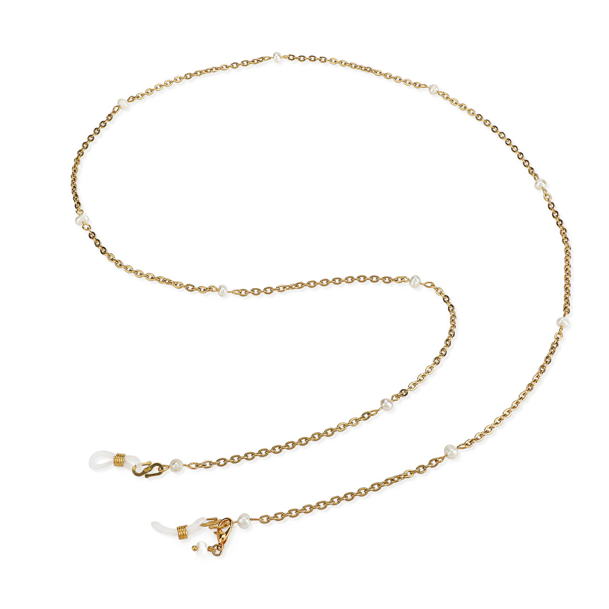 Simple Pearls (White) - Glasses Chain image 4