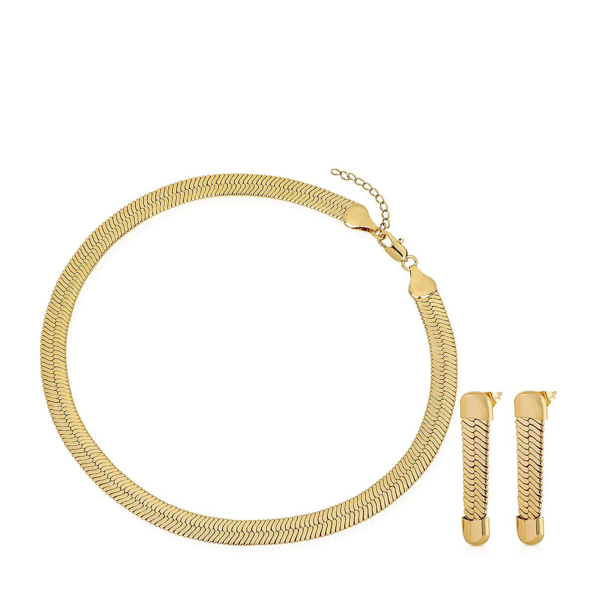 Snake - Necklace and Earrings Set image 1