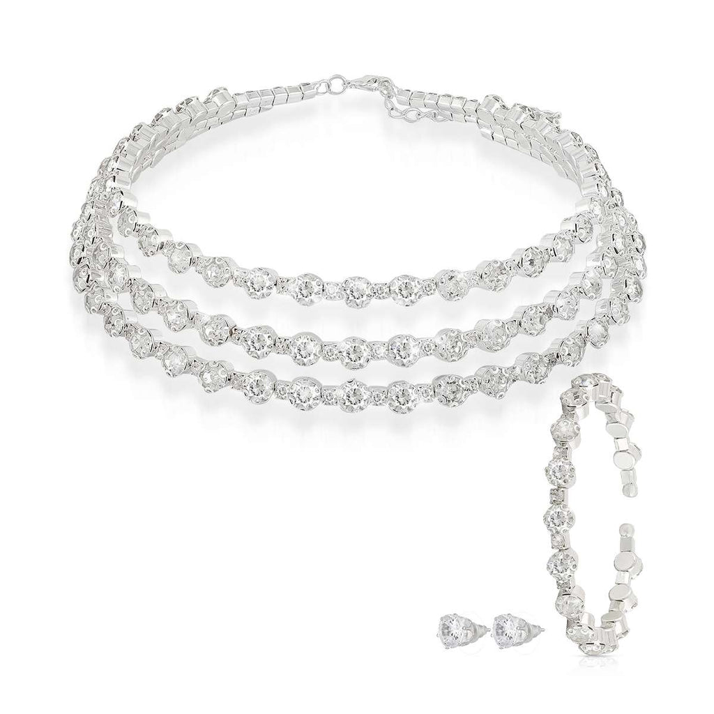 Queen Set - Choker, Bracelet & Earring Set image 1