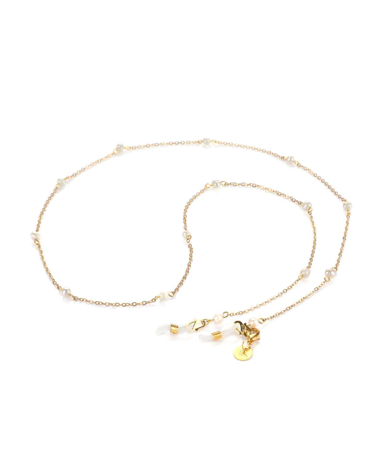 Simple Pearls (White) - Glasses Chain image 7