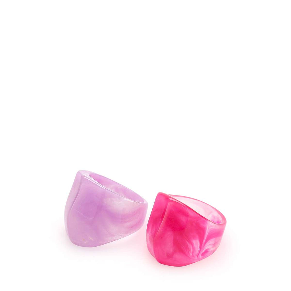 Heidi - Rings Set (Fuchsia & Pink) image 1