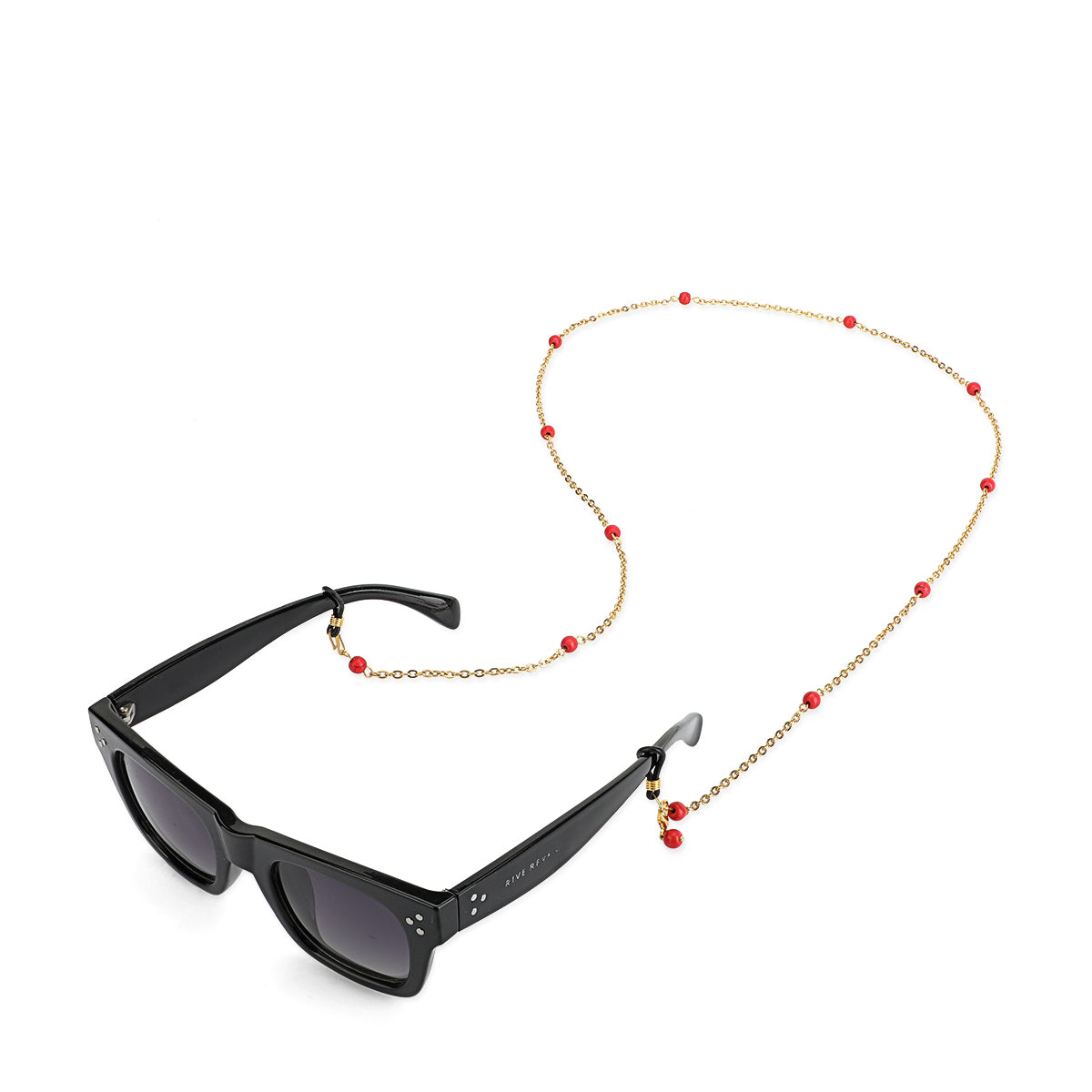 Simple Pearls (Red) - Glasses Chain image 7